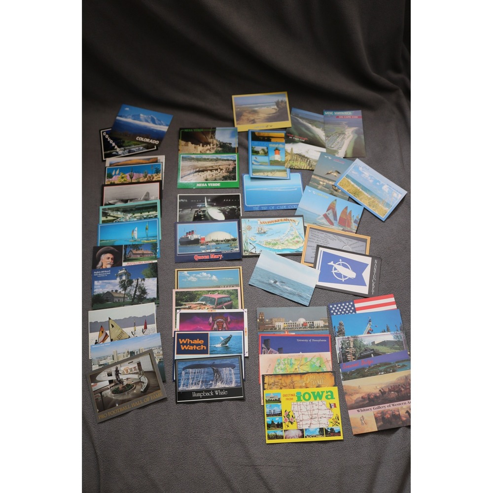 45pc Travel Postcard Lot Unused Mix Souvenir Nature Nautical Landscape Lot